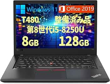 Amazon.co.jp: 【整備済み品】ノートパソコン Lenovo T480/14.0型/Win